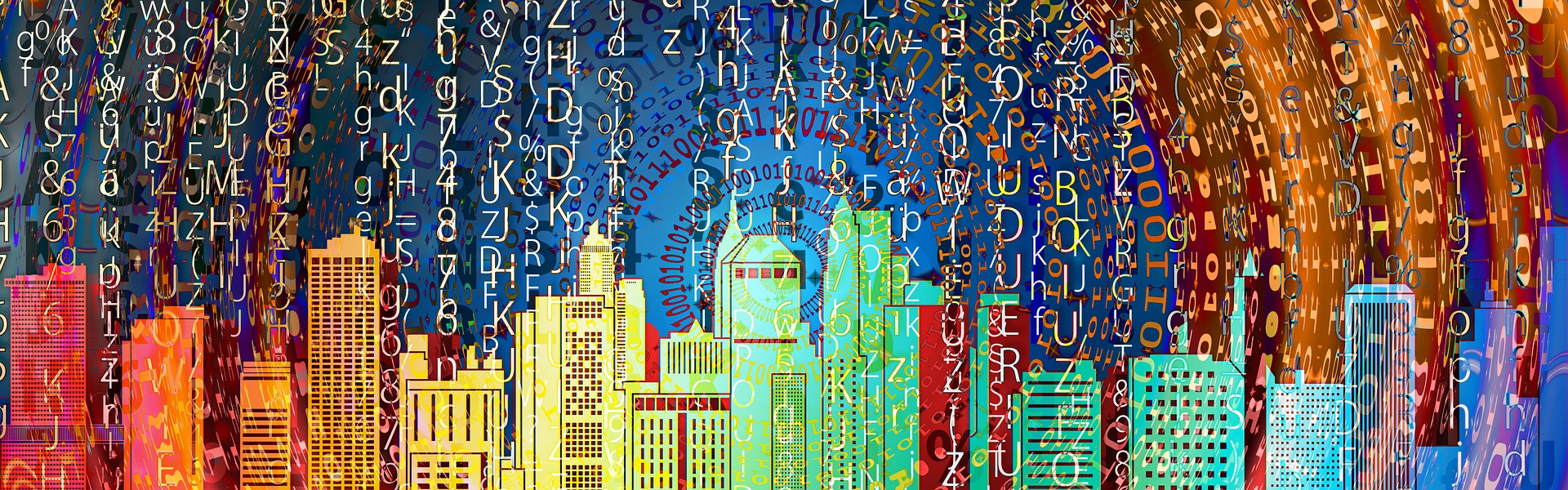 skyline with letters city skyline with letters
