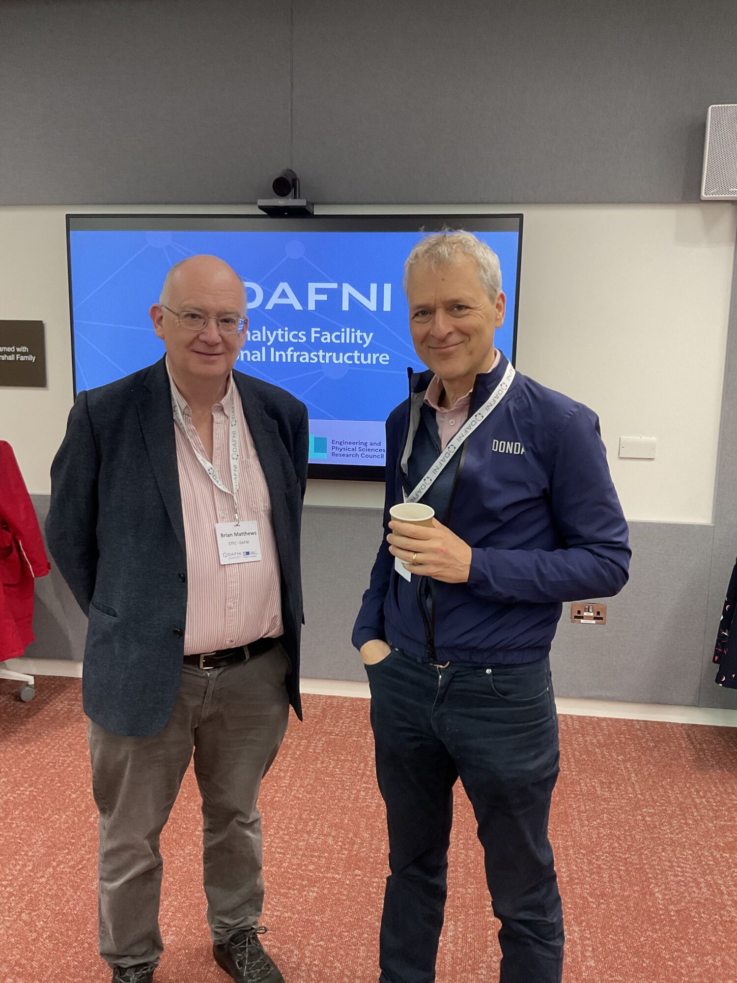 DAFNI Scotland Dr Brian Matthews and Professor Mathew Williams at a DAFNI event