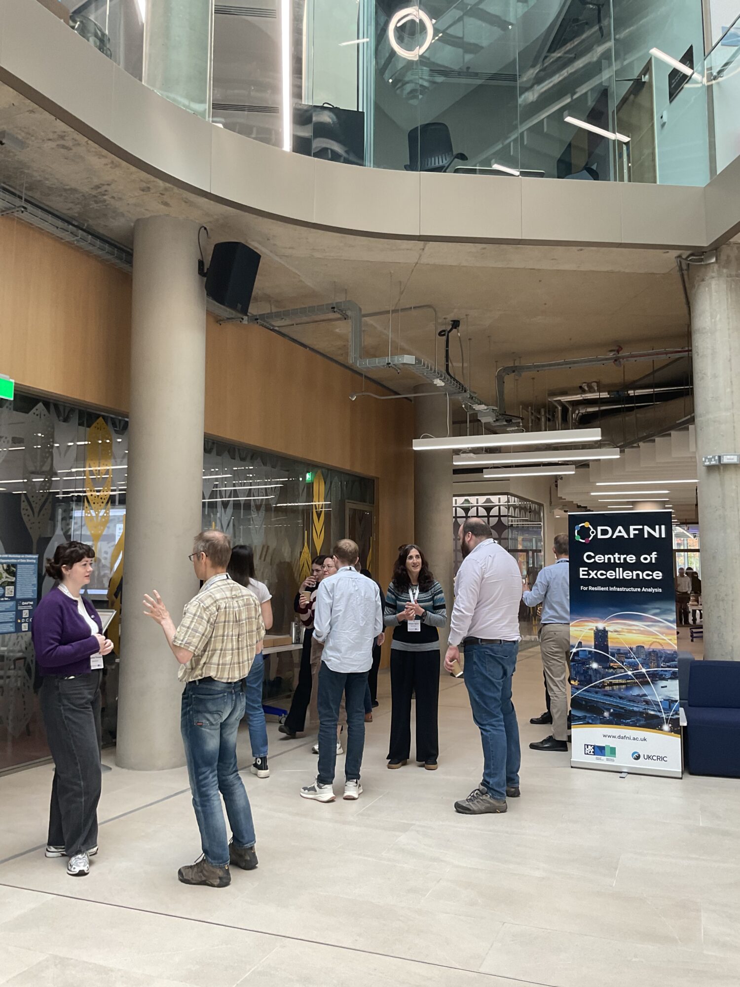 Networking Break People networking at DAFNI Scotland Roadshow