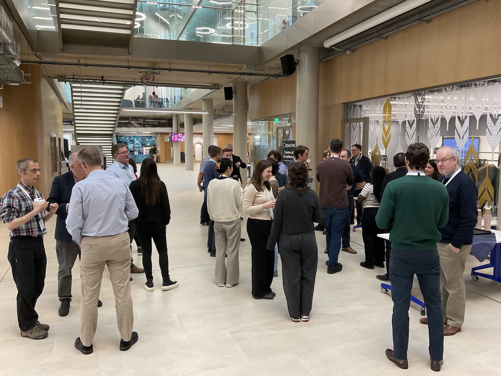 Scotland Workshop People networking at DAFNI workshop, Scotland 2024